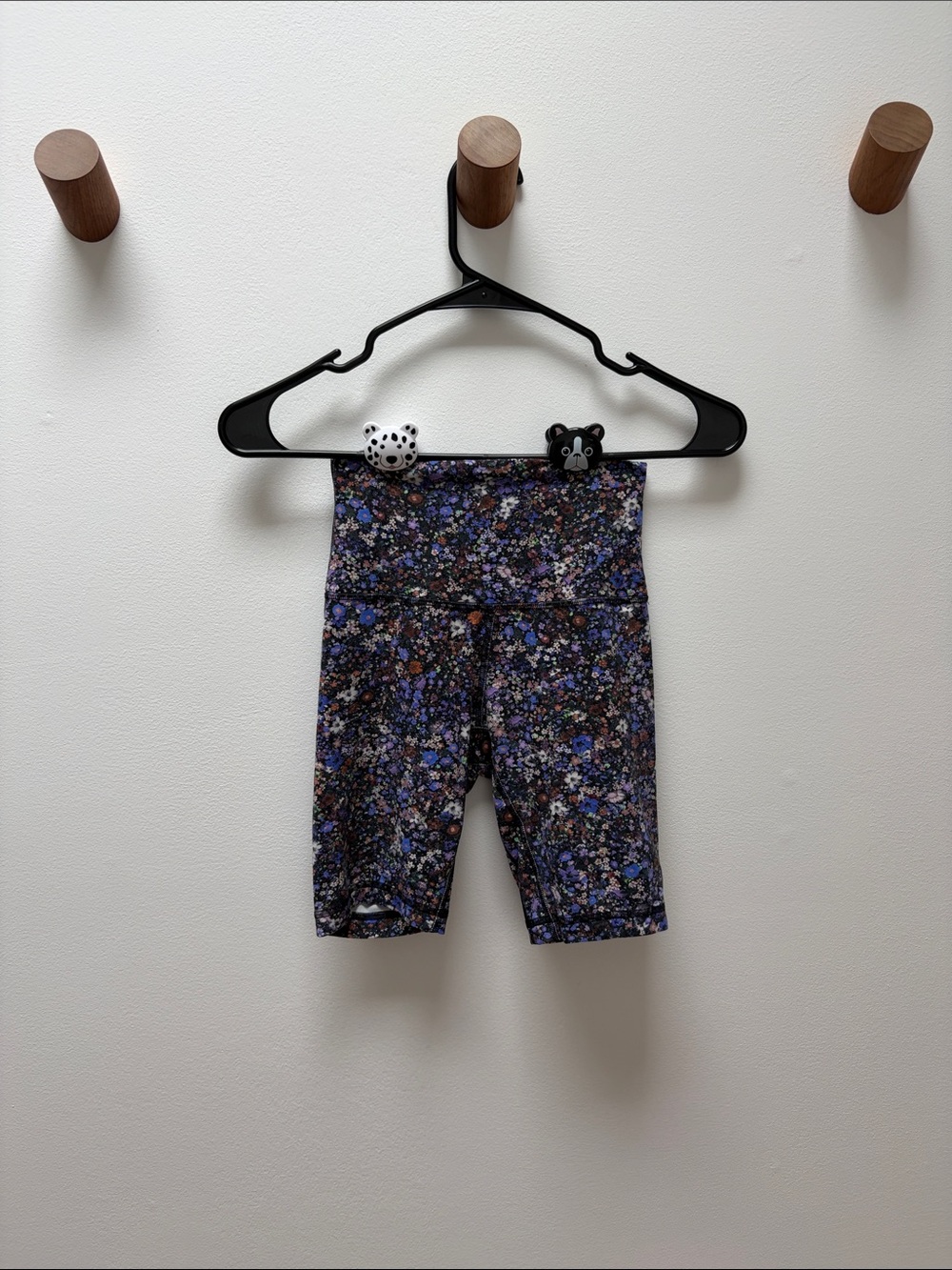 Lululemon Floral Active Bike Shorts - Purple Multi